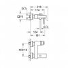 Смеситель для ванны Grohe Eurocube (23140000)