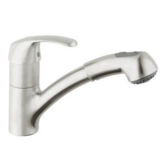 Смеситель для кухни выдвижной 2 реж. Grohe Alira (нерж. сталь) (32998SD0)